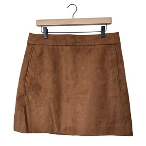 J. Crew Faux Suede Mini Skirt NWT